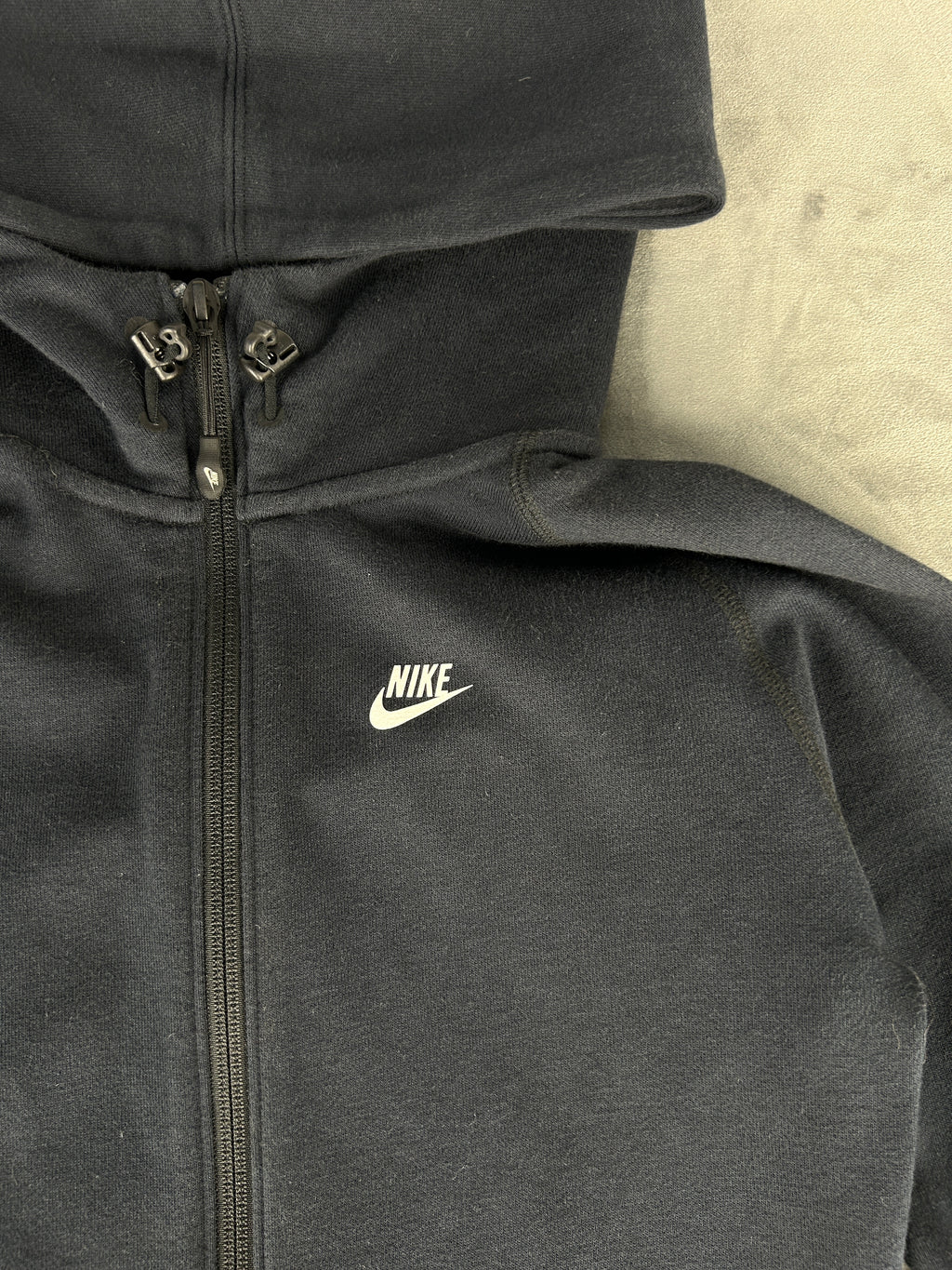 Felpa Nike lunga con cappuccio e zip vintage – Donna Taglia XS