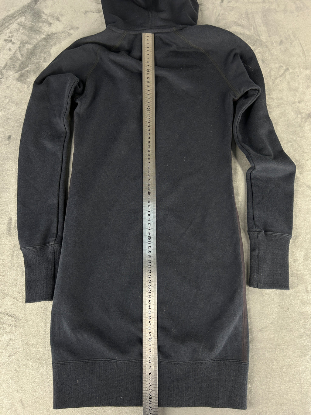 Felpa Nike lunga con cappuccio e zip vintage – Donna Taglia XS