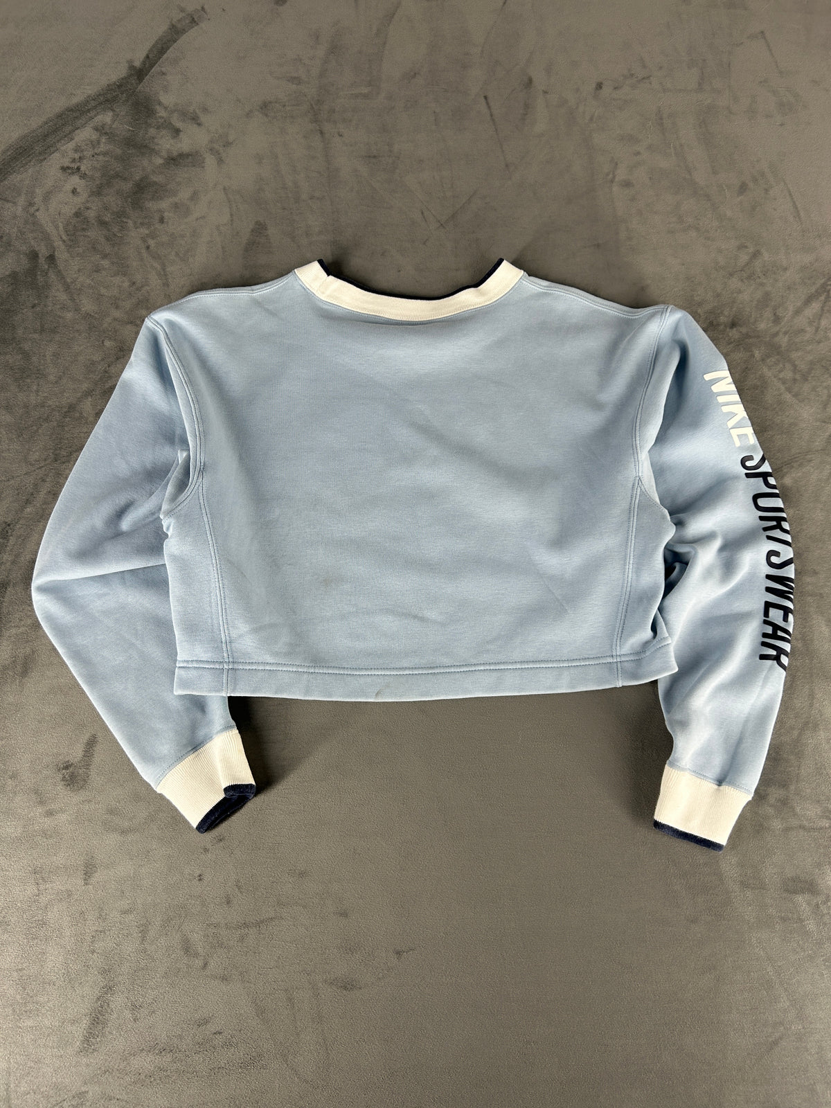 Felpa Nike Sportswear corta azzurra vintage – Donna Taglia S/M