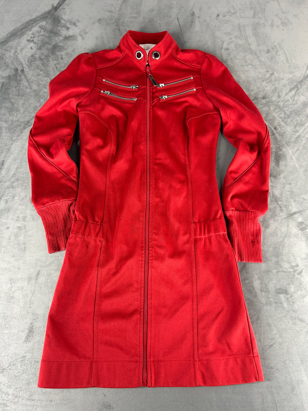 Abito Diesel rosso con zip vintage – Donna Taglia S