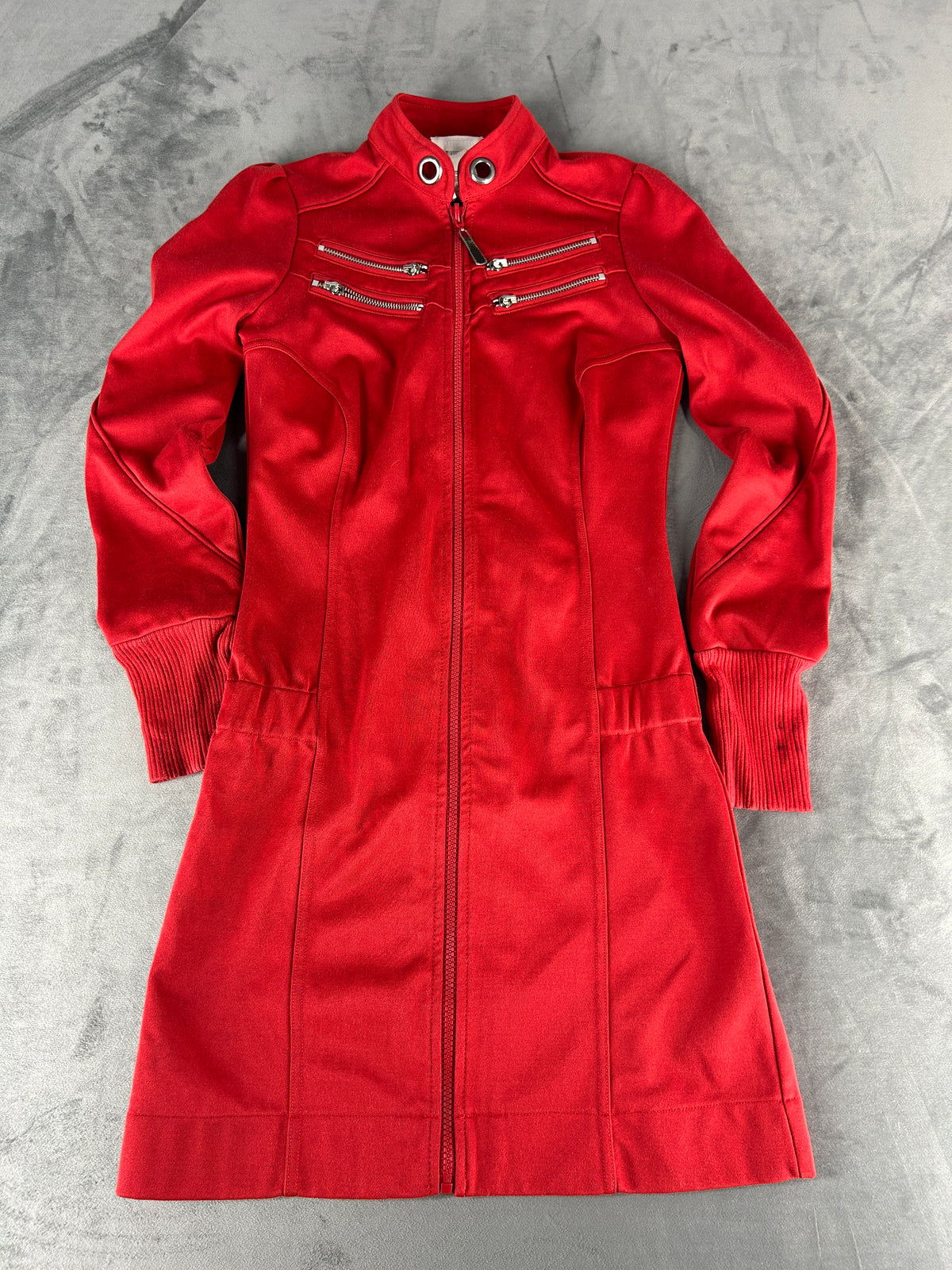 Abito Diesel rosso con zip vintage – Donna Taglia S