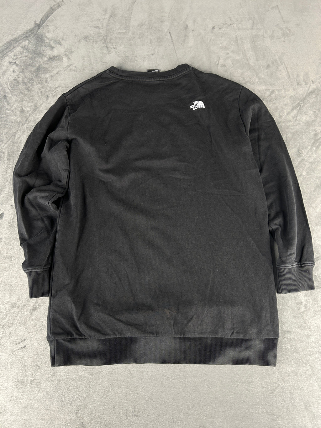 Felpa The North Face nera con logo tono su tono vintage – Donna Taglia M