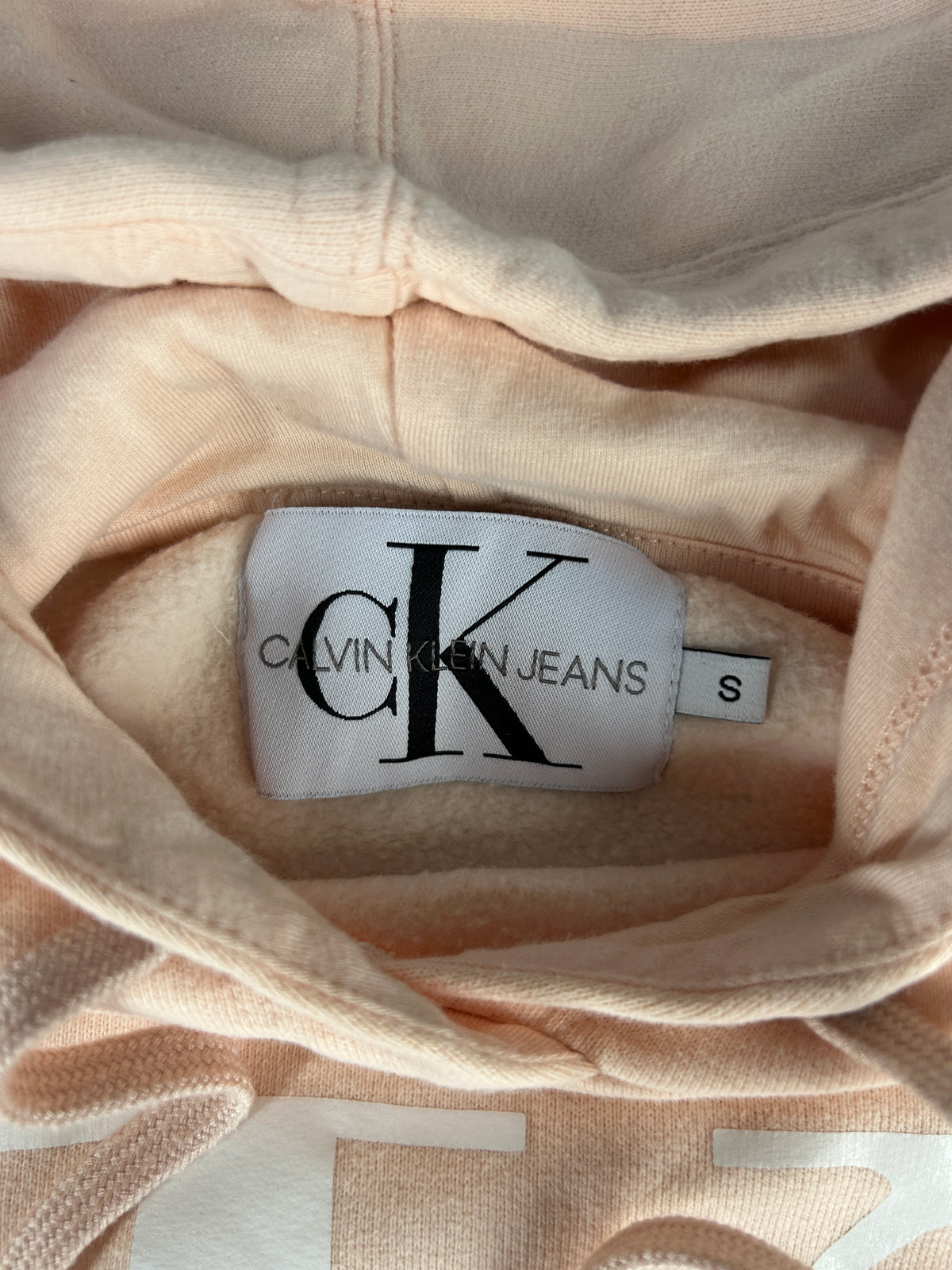 Felpa Calvin Klein Jeans pesca con cappuccio vintage – Donna Taglia S