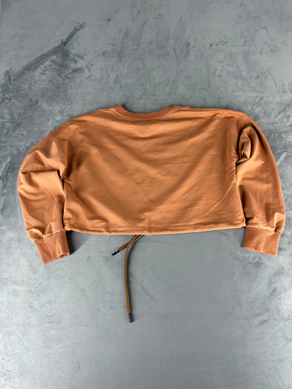 Felpa Nike corta color caramello vintage – Donna Taglia S
