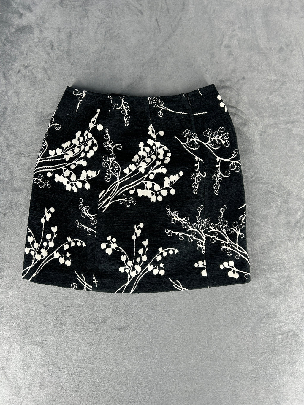 Gonna Pennyblack nera e bianca a fiori vintage – Donna Taglia S