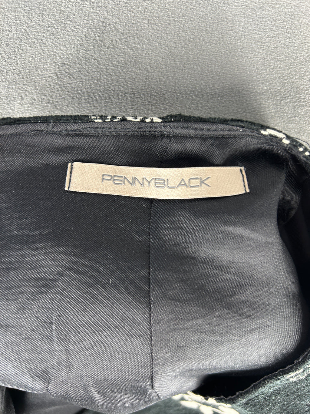 Gonna Pennyblack nera e bianca a fiori vintage – Donna Taglia S