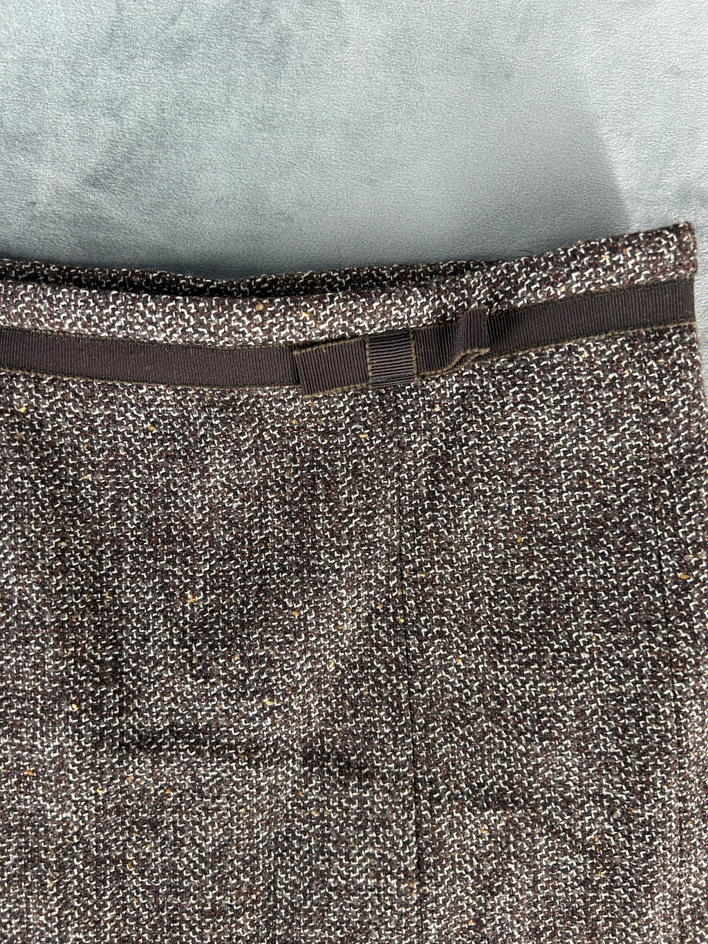 Gonna Marella marrone in tweed vintage – Donna Taglia IT 44
