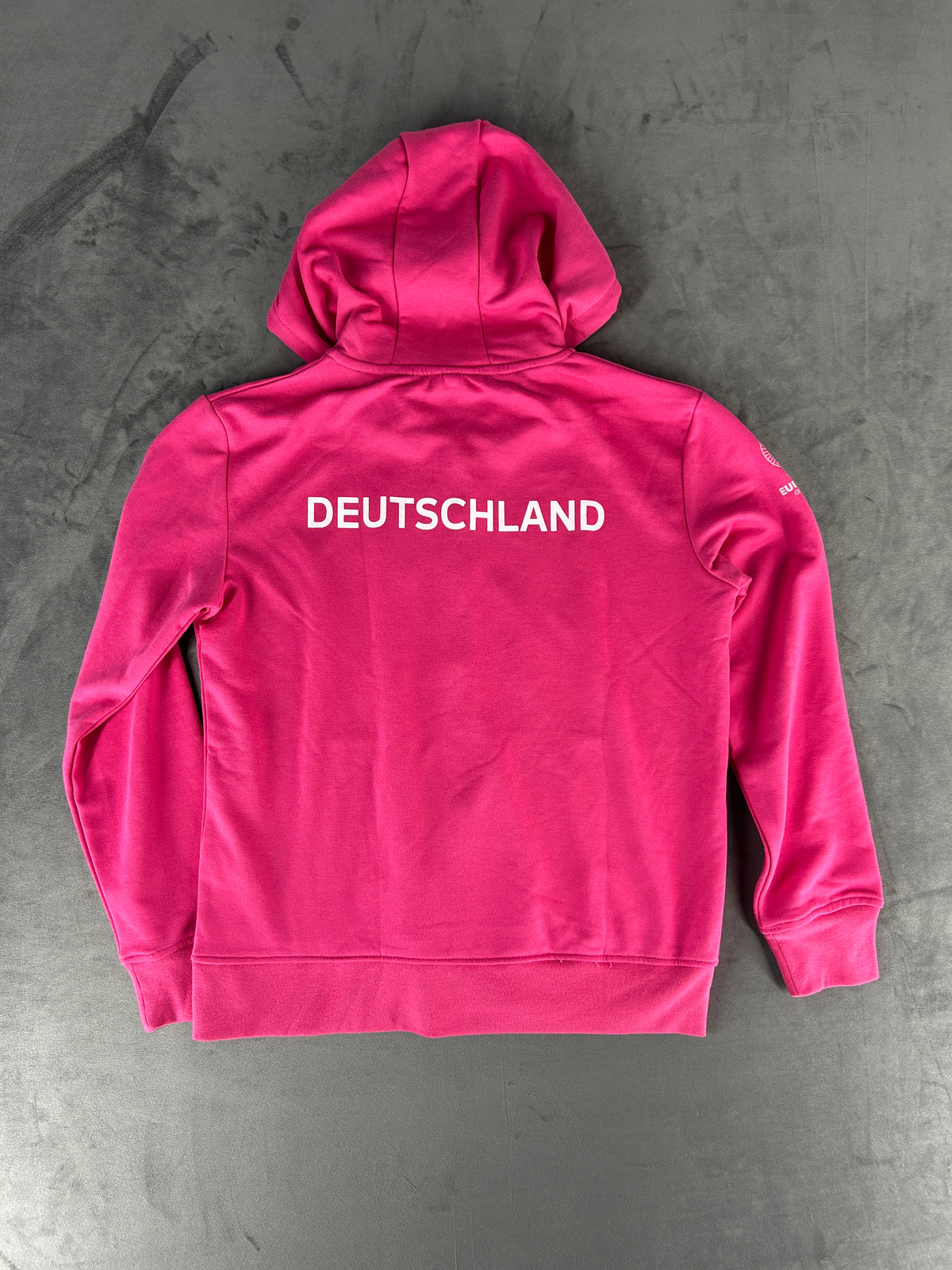 Felpa UEFA Euro 2024 Germany magenta con zip vintage – Donna Taglia S (36/38)