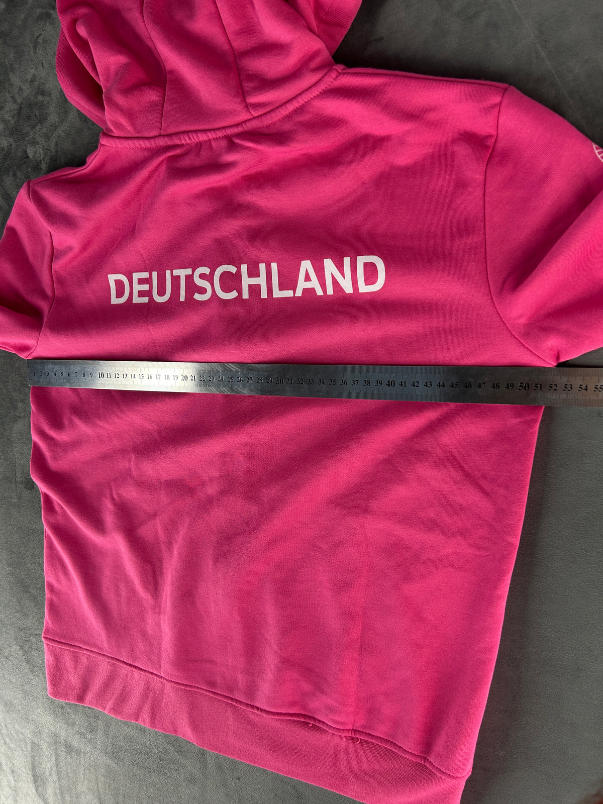 Felpa UEFA Euro 2024 Germany magenta con zip vintage – Donna Taglia S (36/38)