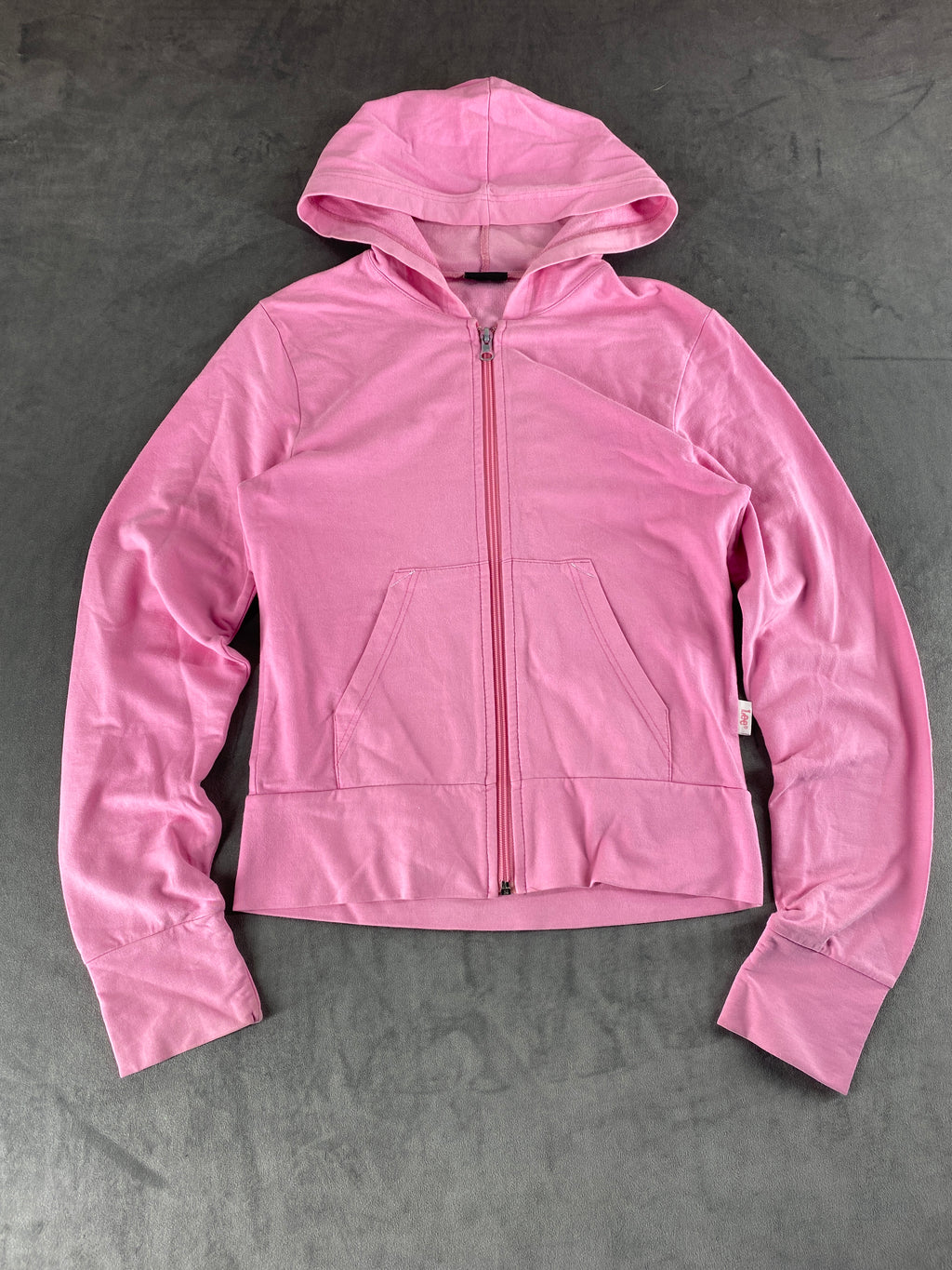 Felpa con cappuccio full zip Lee rosa vintage – Donna Taglia S