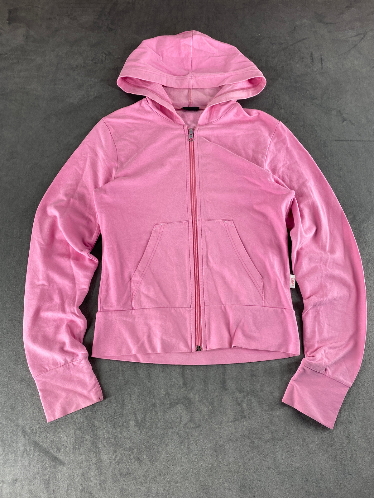 Felpa con cappuccio full zip Lee rosa vintage – Donna Taglia S