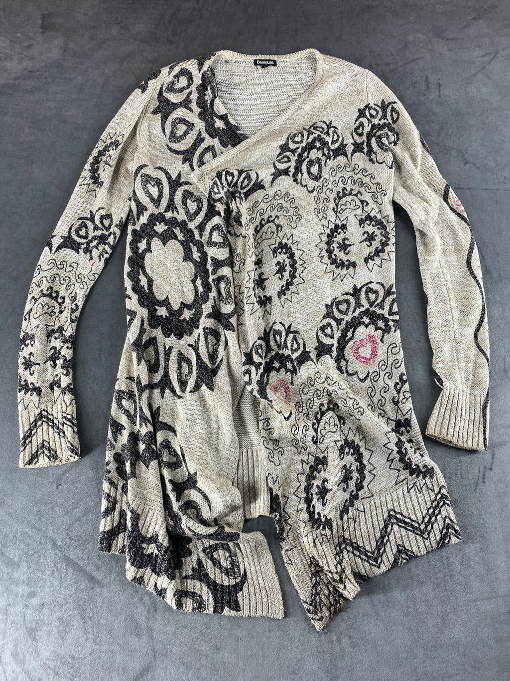 Cardigan lungo Desigual fantasia mandala vintage – Donna Taglia S