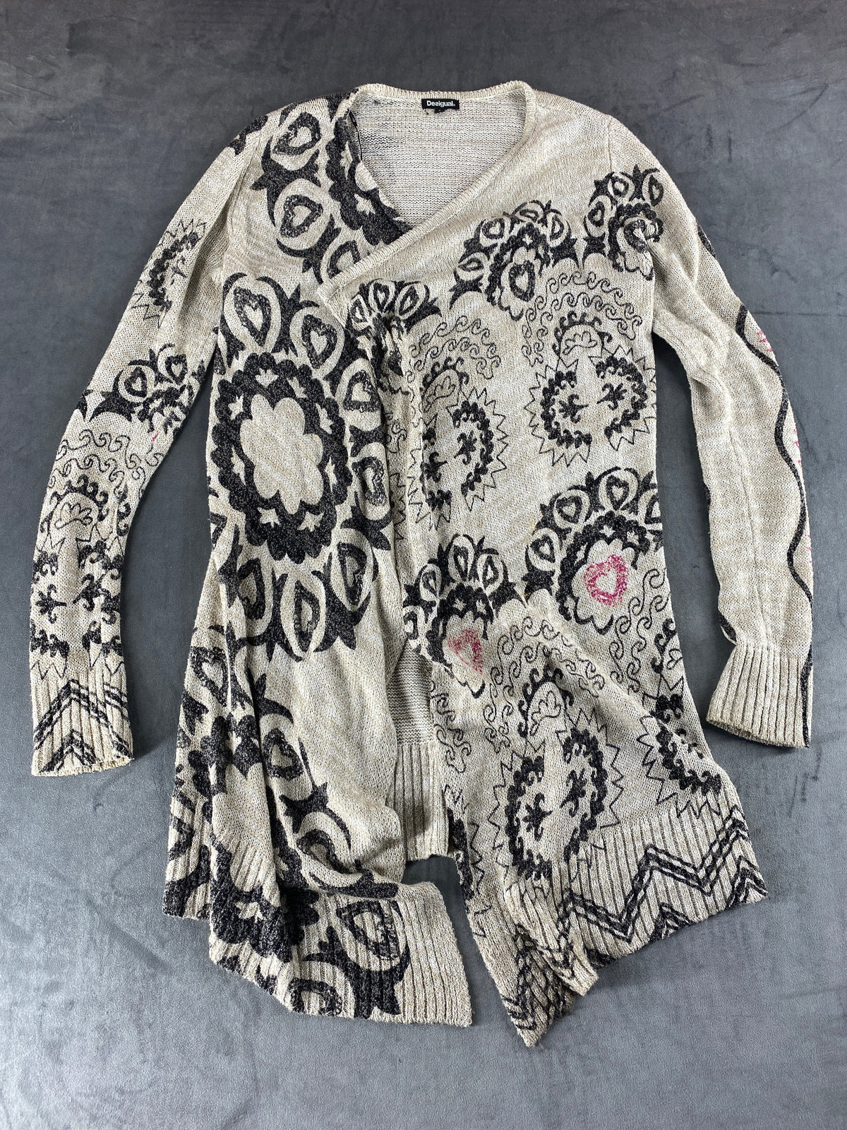 Cardigan lungo Desigual fantasia mandala vintage – Donna Taglia S