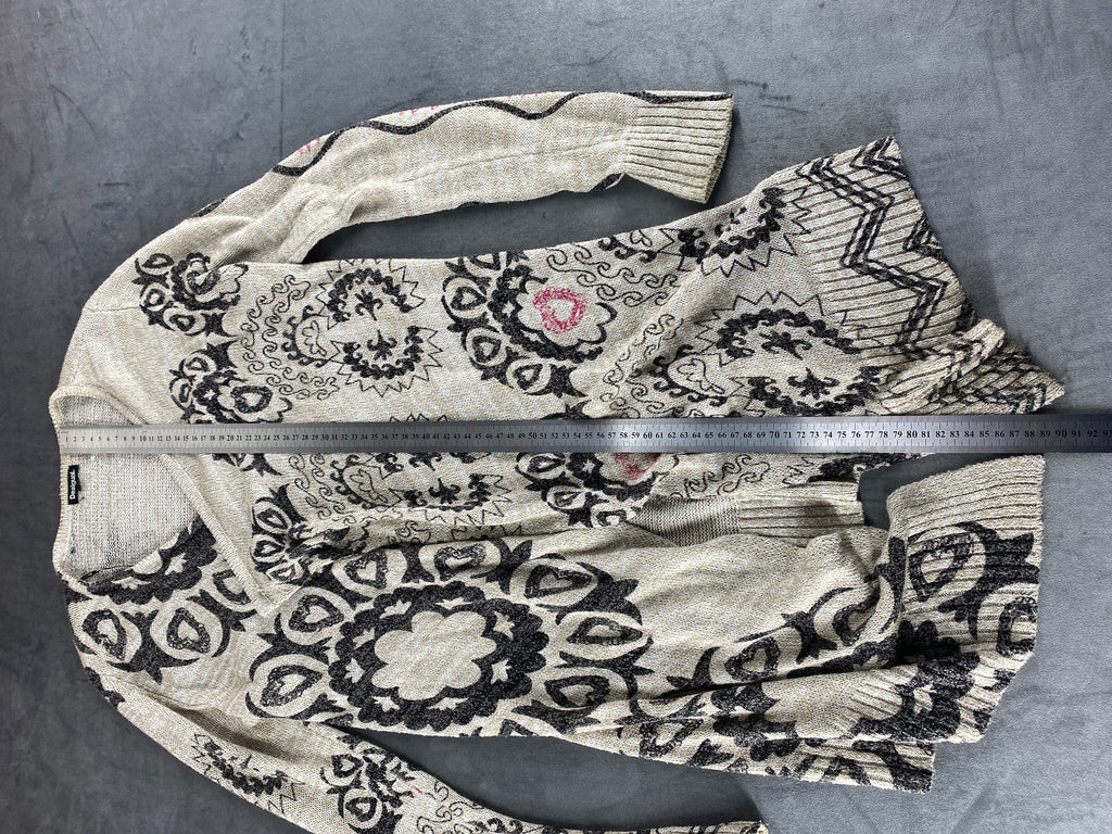 Cardigan lungo Desigual fantasia mandala vintage – Donna Taglia S