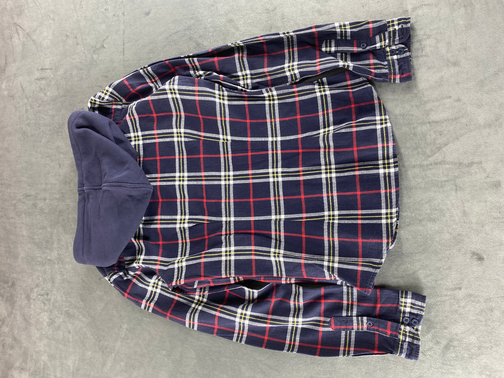 Camicia flanella Converse a quadri con cappuccio vintage – Donna Taglia L
