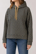 Felpa con cappuccio Hugo Boss fantasia geometrica vintage – Donna Taglia M