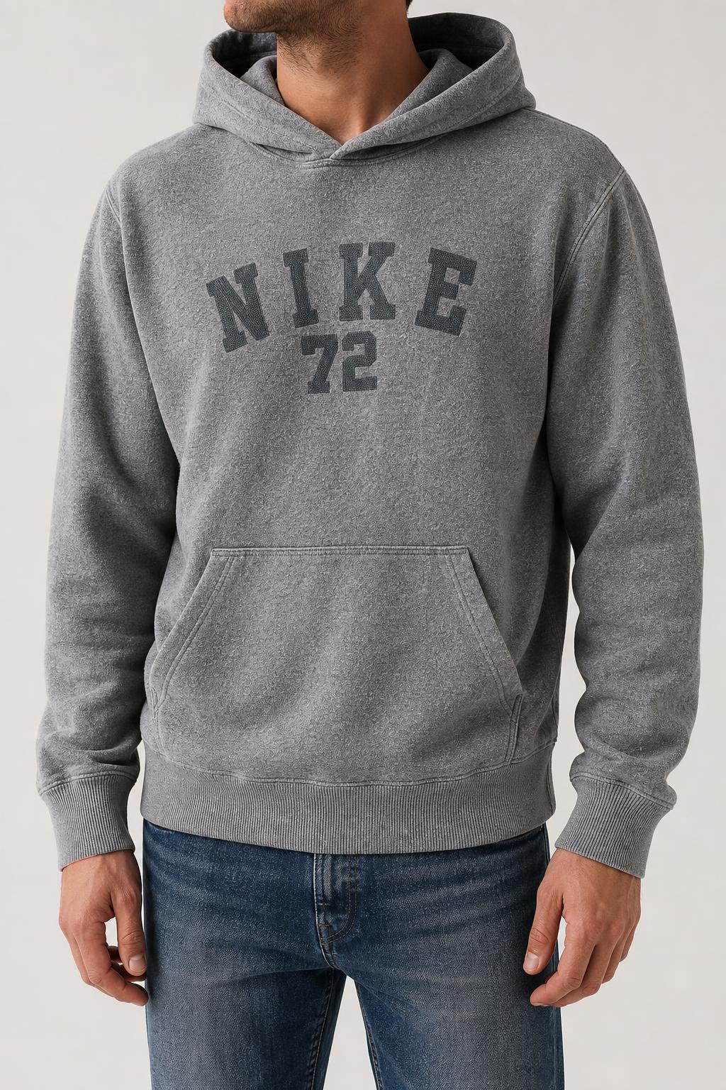 Felpa con cappuccio Nike 72 grigia vintage – Uomo Taglia M