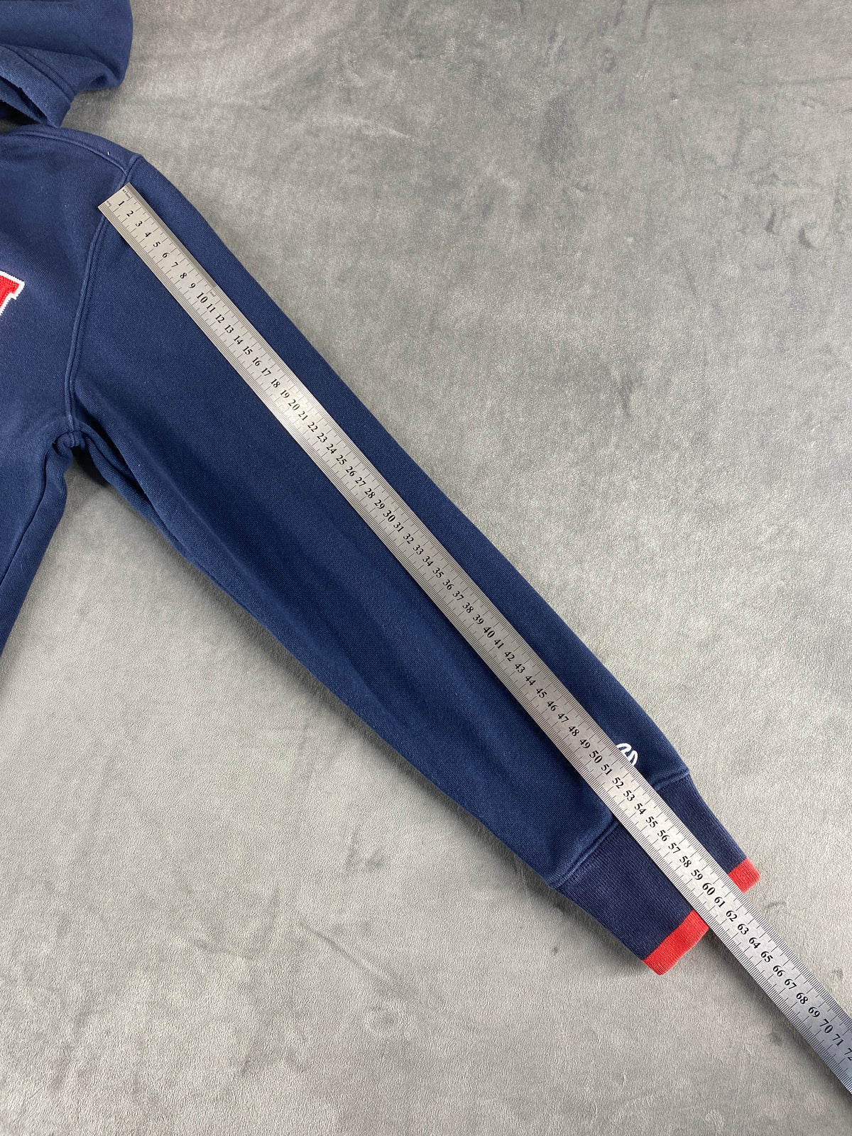 Felpa con cappuccio Champion blu navy vintage – Uomo Taglia S