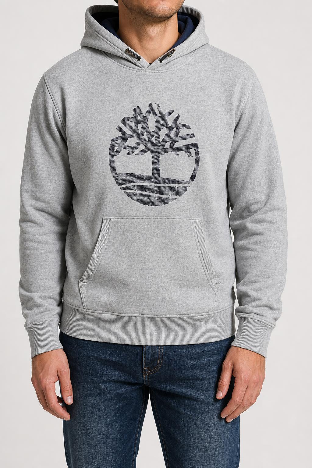 Felpa con cappuccio Timberland grigia vintage – Uomo Taglia M