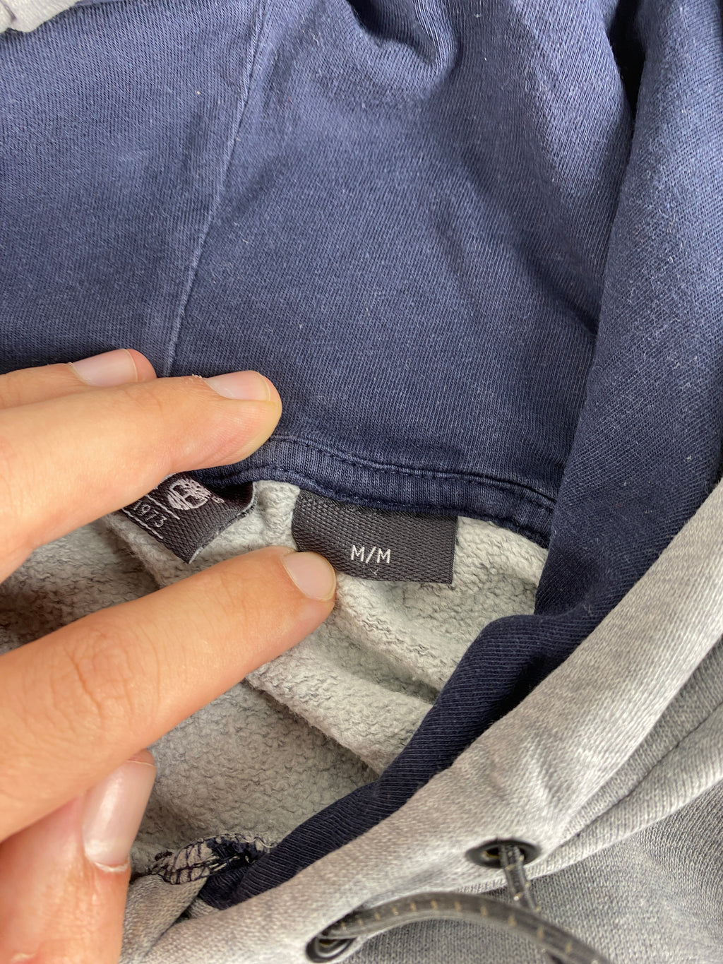 Felpa con cappuccio Timberland grigia vintage – Uomo Taglia M