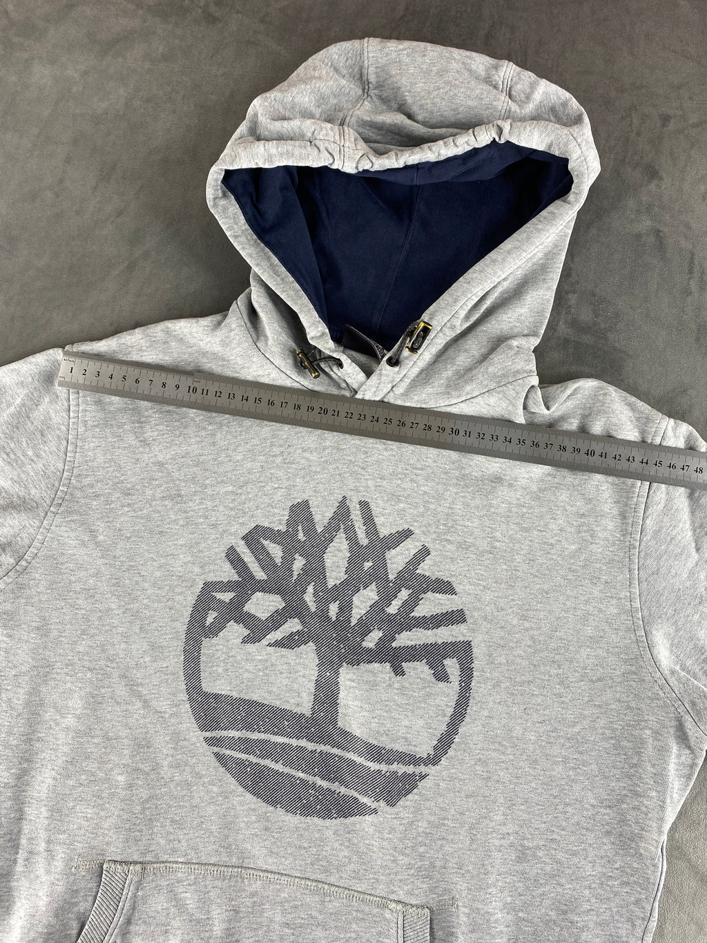 Felpa con cappuccio Timberland grigia vintage – Uomo Taglia M