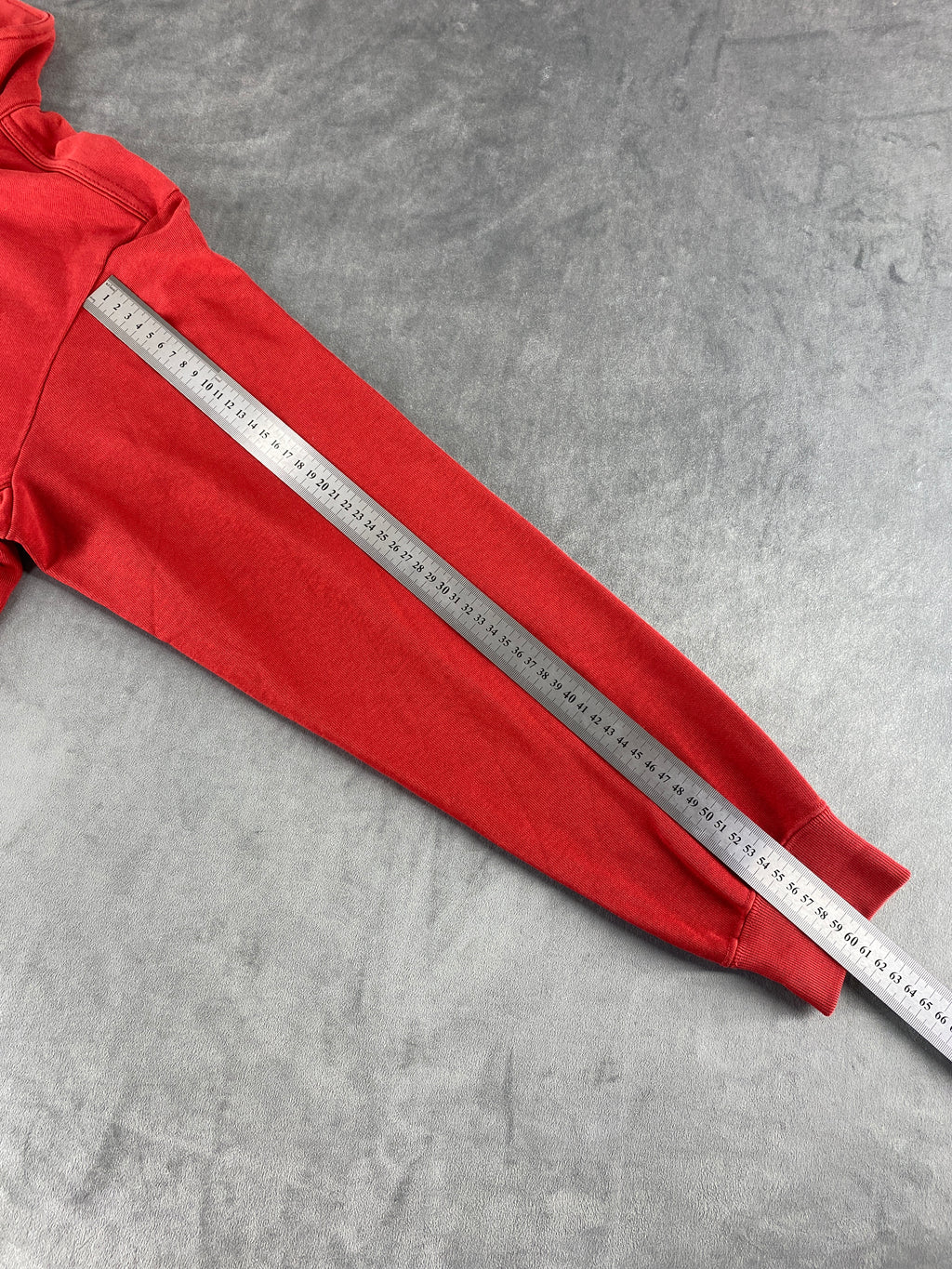 Felpa mezza zip Champion rossa vintage – Uomo Taglia L