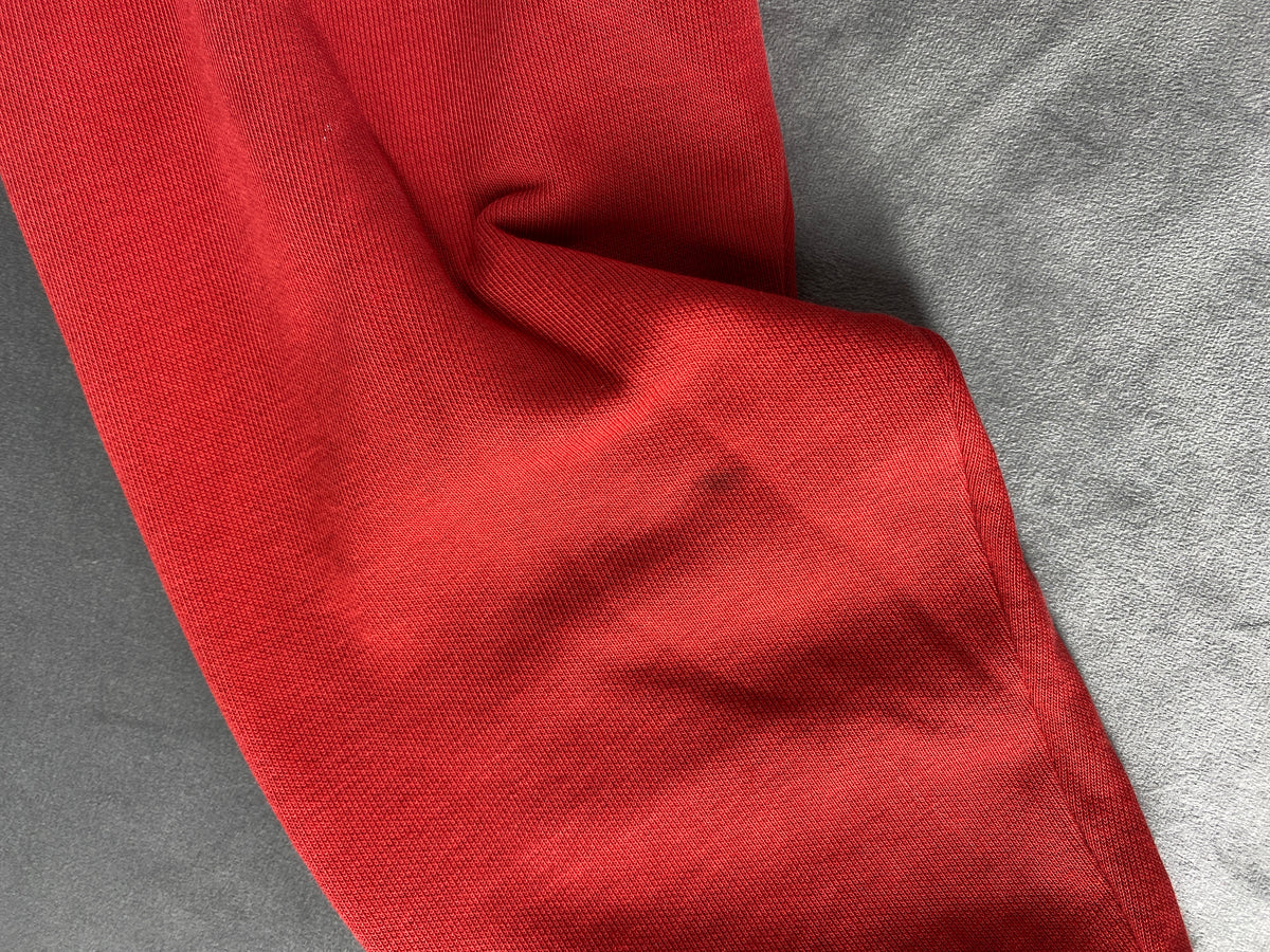 Felpa mezza zip Champion rossa vintage – Uomo Taglia L
