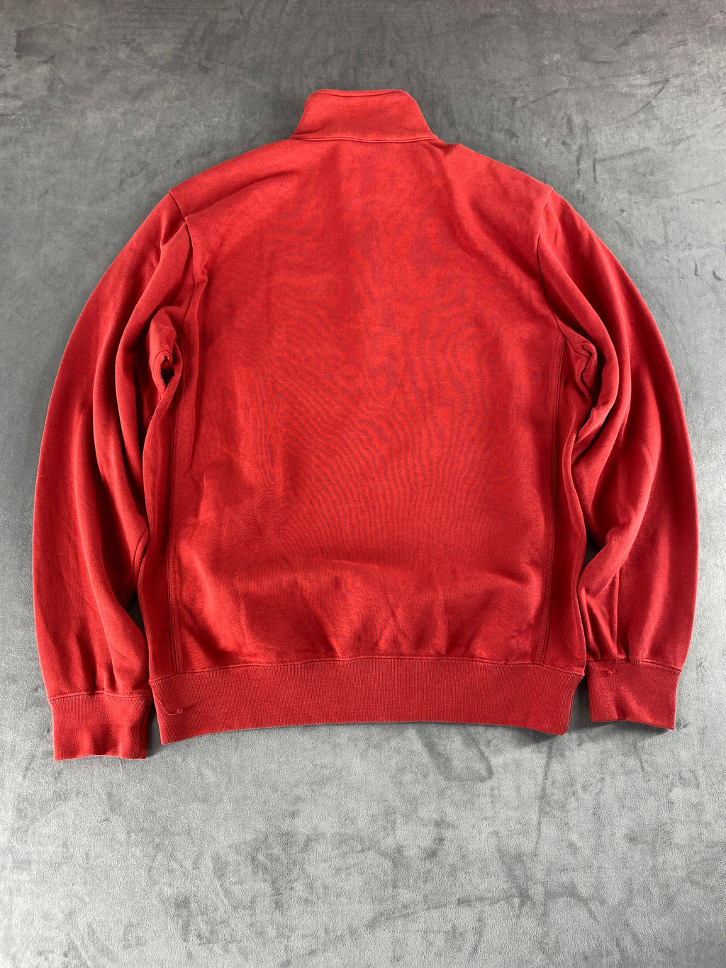 Felpa mezza zip Champion rossa vintage – Uomo Taglia L