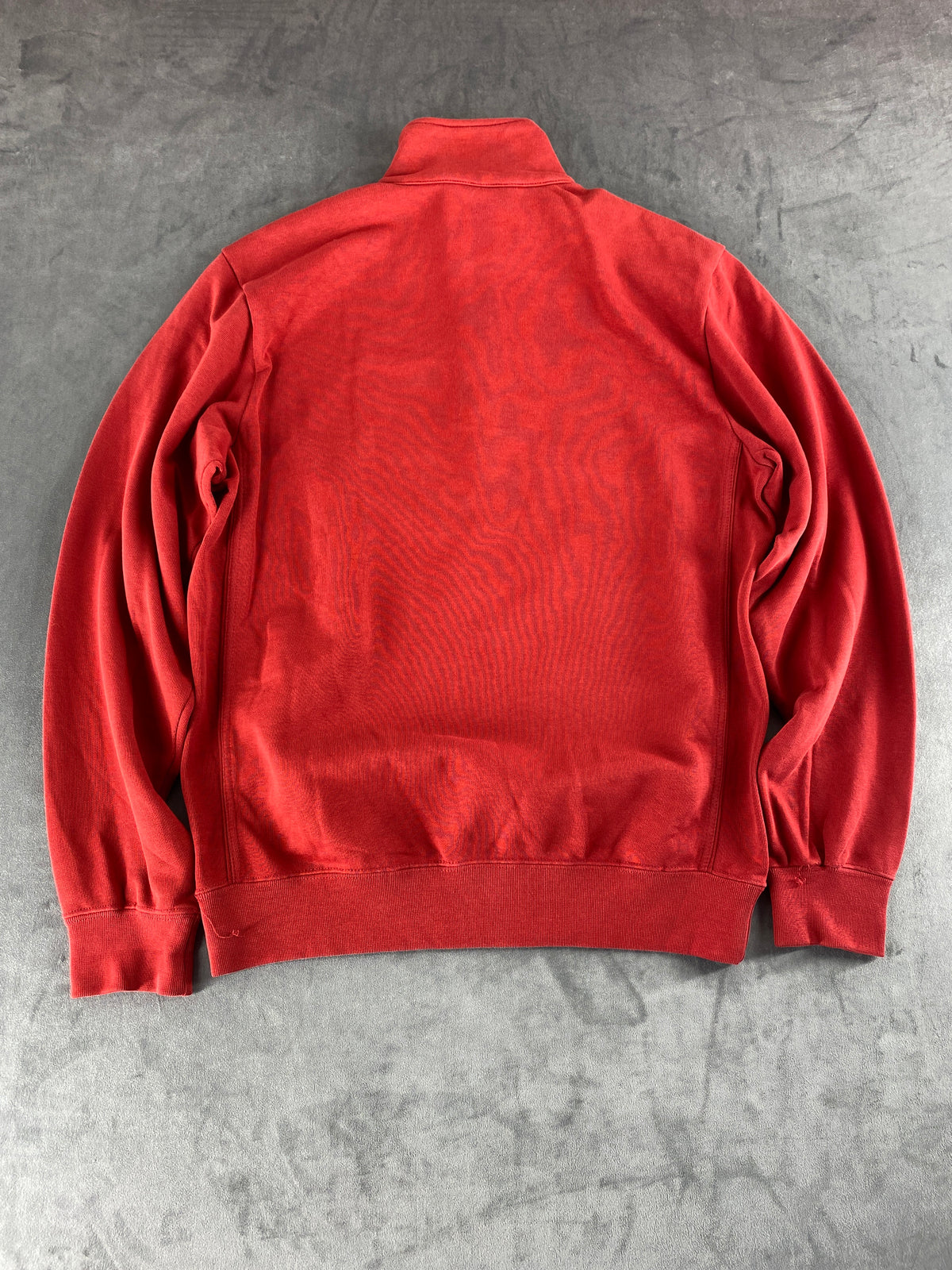 Felpa mezza zip Champion rossa vintage – Uomo Taglia L