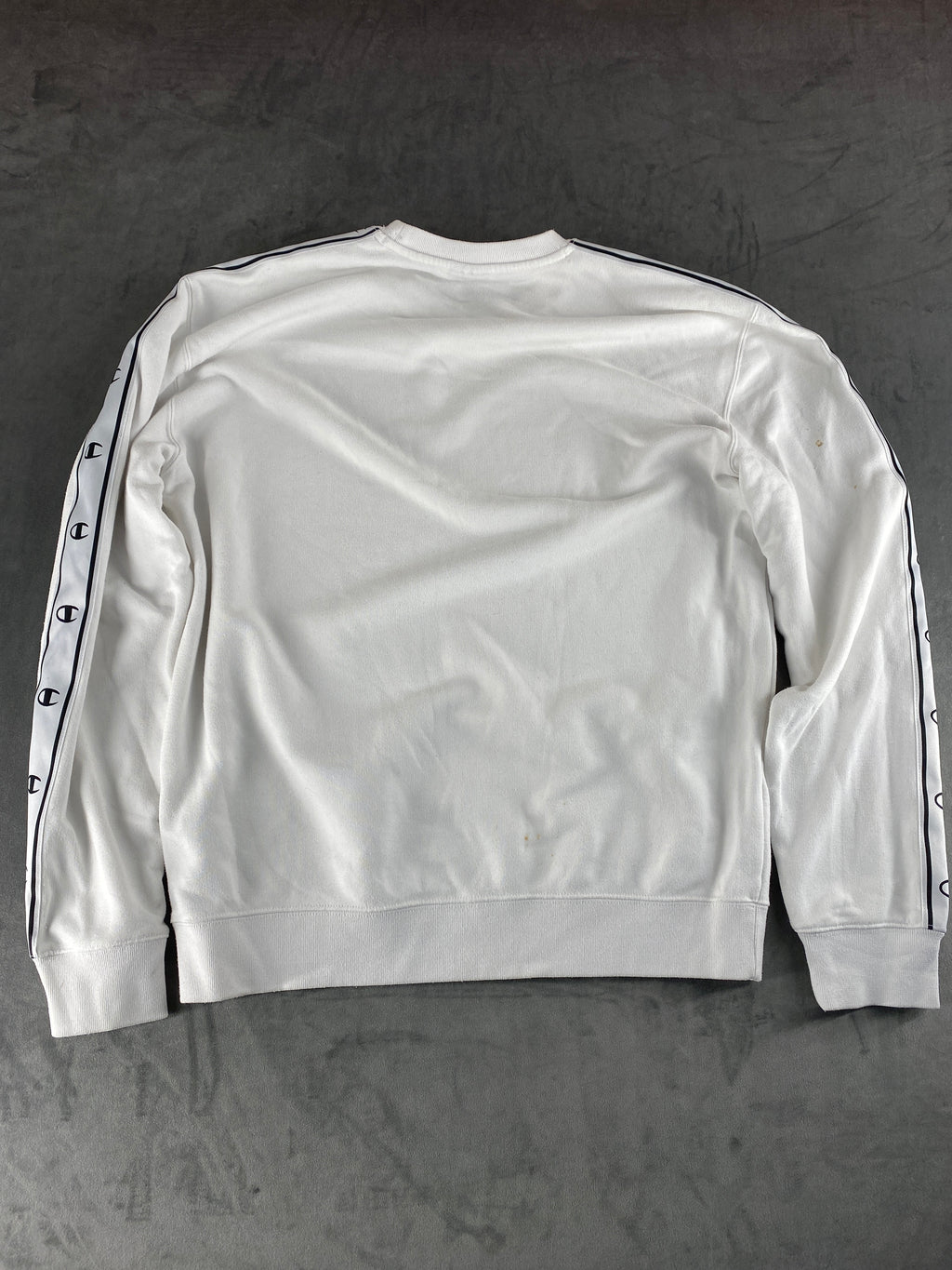Felpa girocollo Champion bianca vintage – Donna Taglia L
