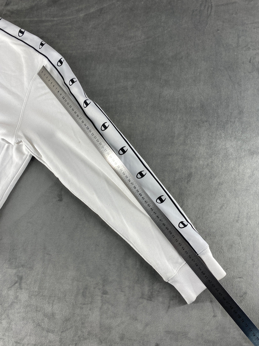 Felpa girocollo Champion bianca vintage – Donna Taglia L