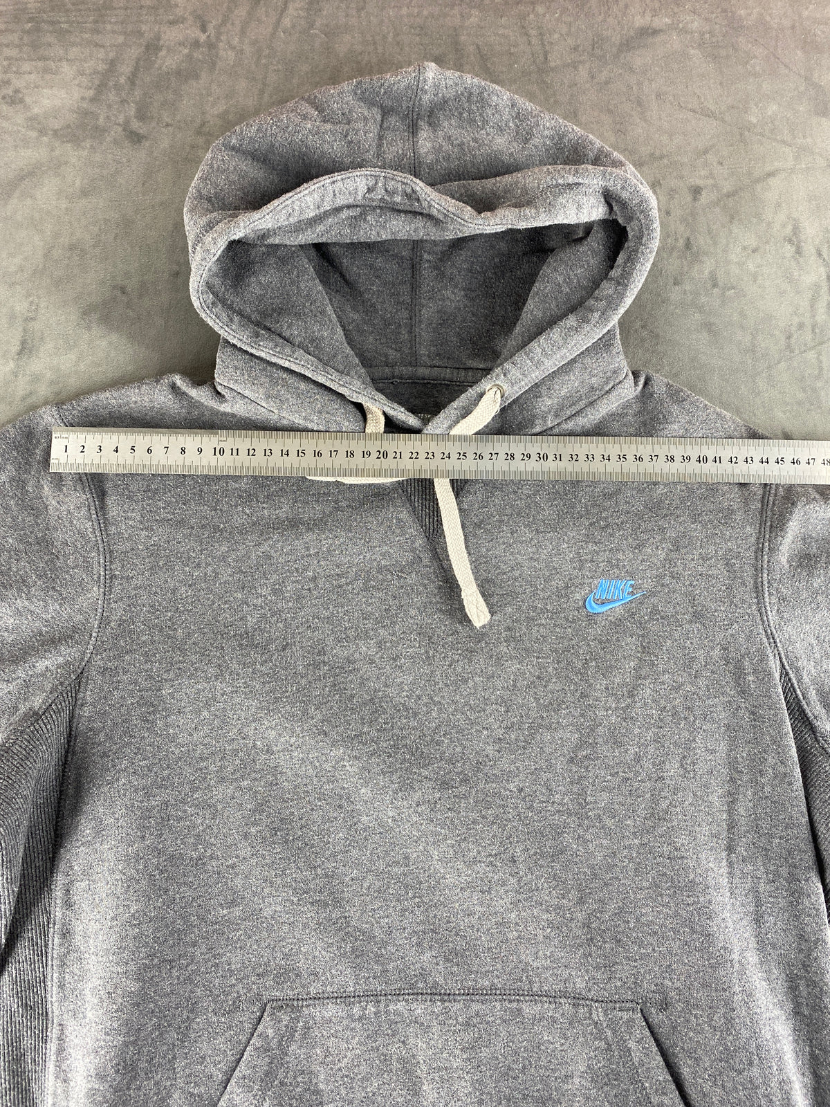 Felpa con cappuccio Nike grigia slavata vintage – Donna Taglia M