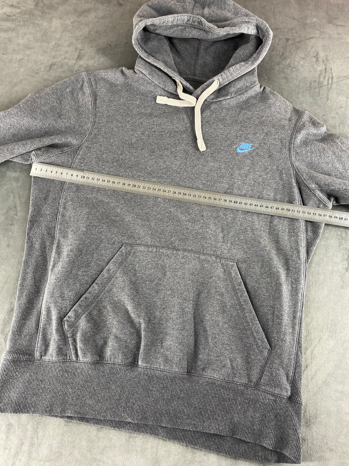 Felpa con cappuccio Nike grigia slavata vintage – Donna Taglia M
