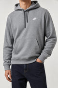 Felpa con cappuccio Nike Club grigia vintage – Uomo Taglia L