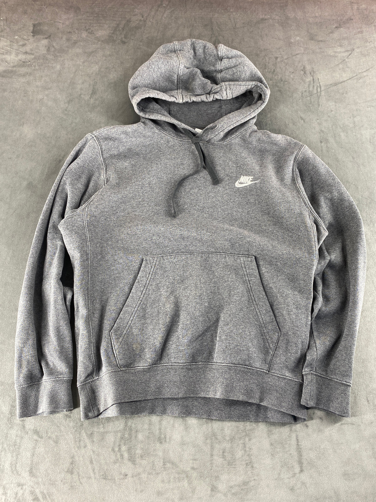 Felpa con cappuccio Nike Club grigia vintage – Uomo Taglia L