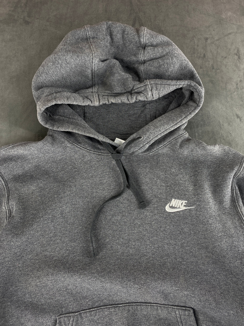 Felpa con cappuccio Nike Club grigia vintage – Uomo Taglia L