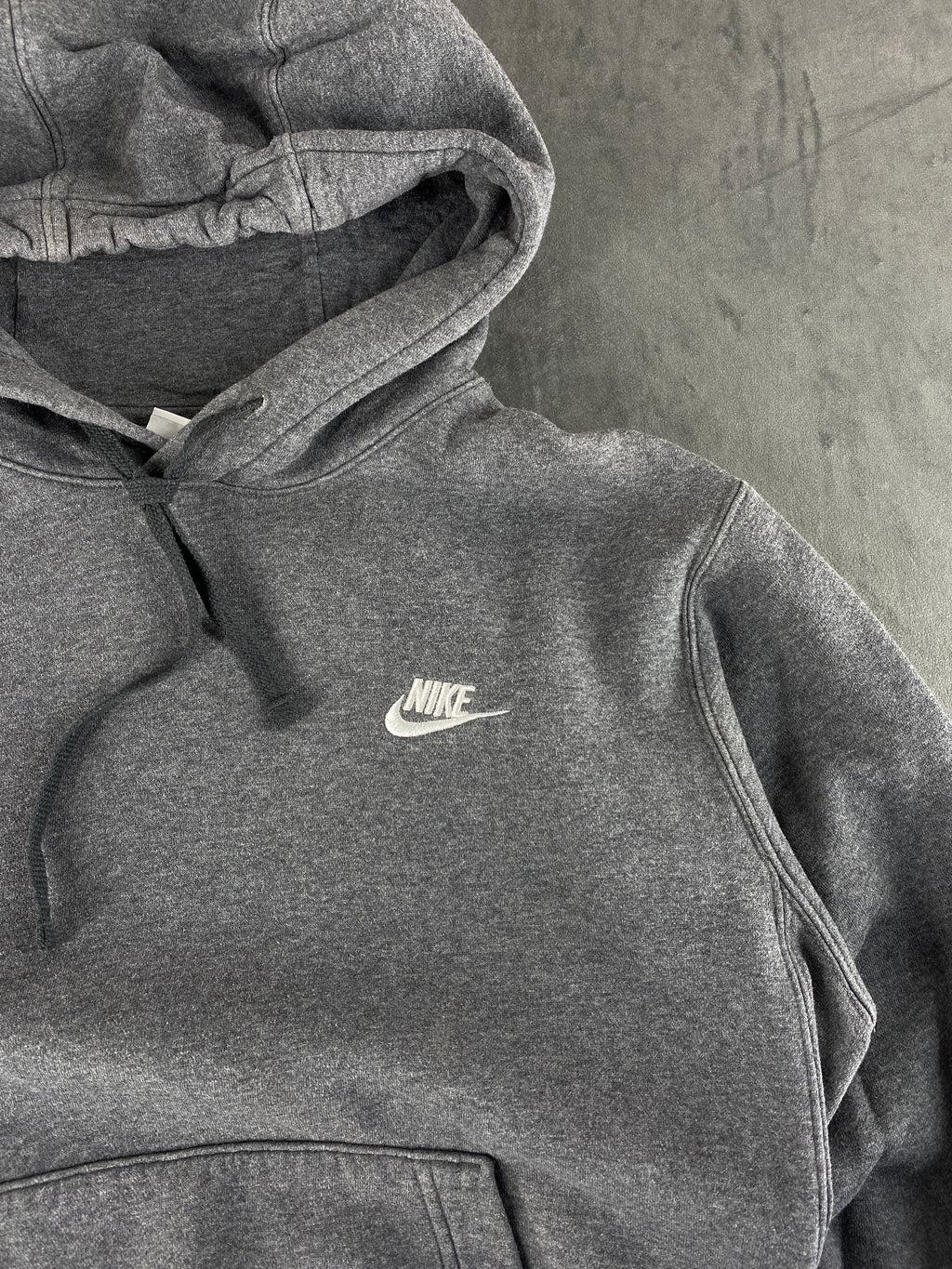 Felpa con cappuccio Nike Club grigia vintage – Uomo Taglia L