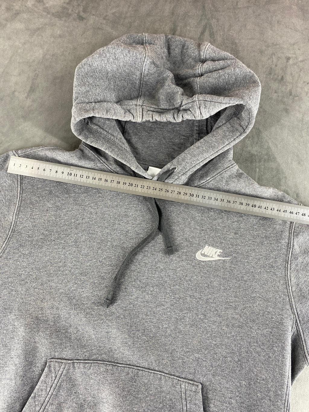 Felpa con cappuccio Nike Club grigia vintage – Uomo Taglia L