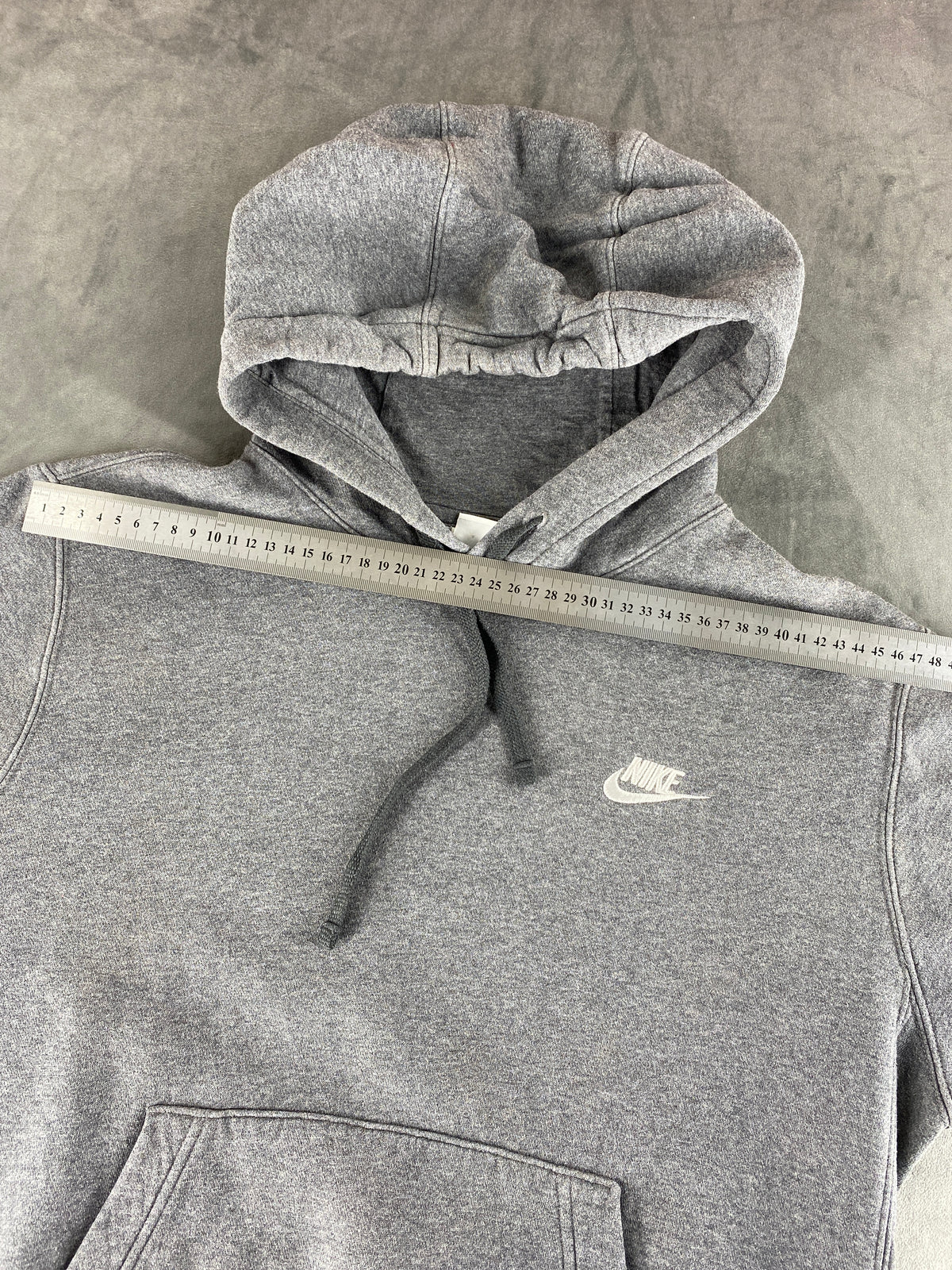 Felpa con cappuccio Nike Club grigia vintage – Uomo Taglia L