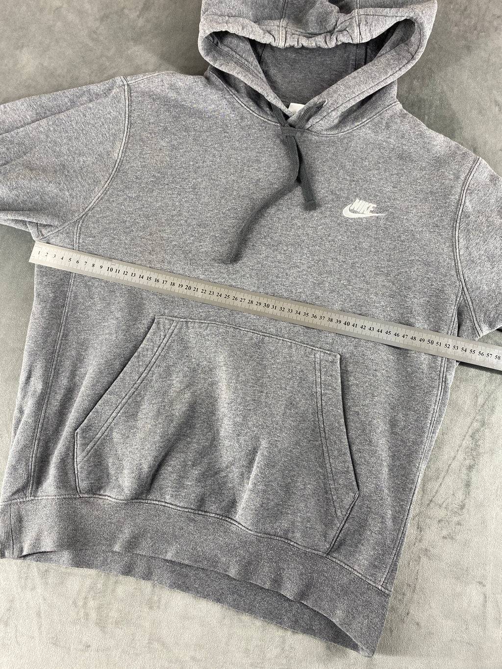 Felpa con cappuccio Nike Club grigia vintage – Uomo Taglia L
