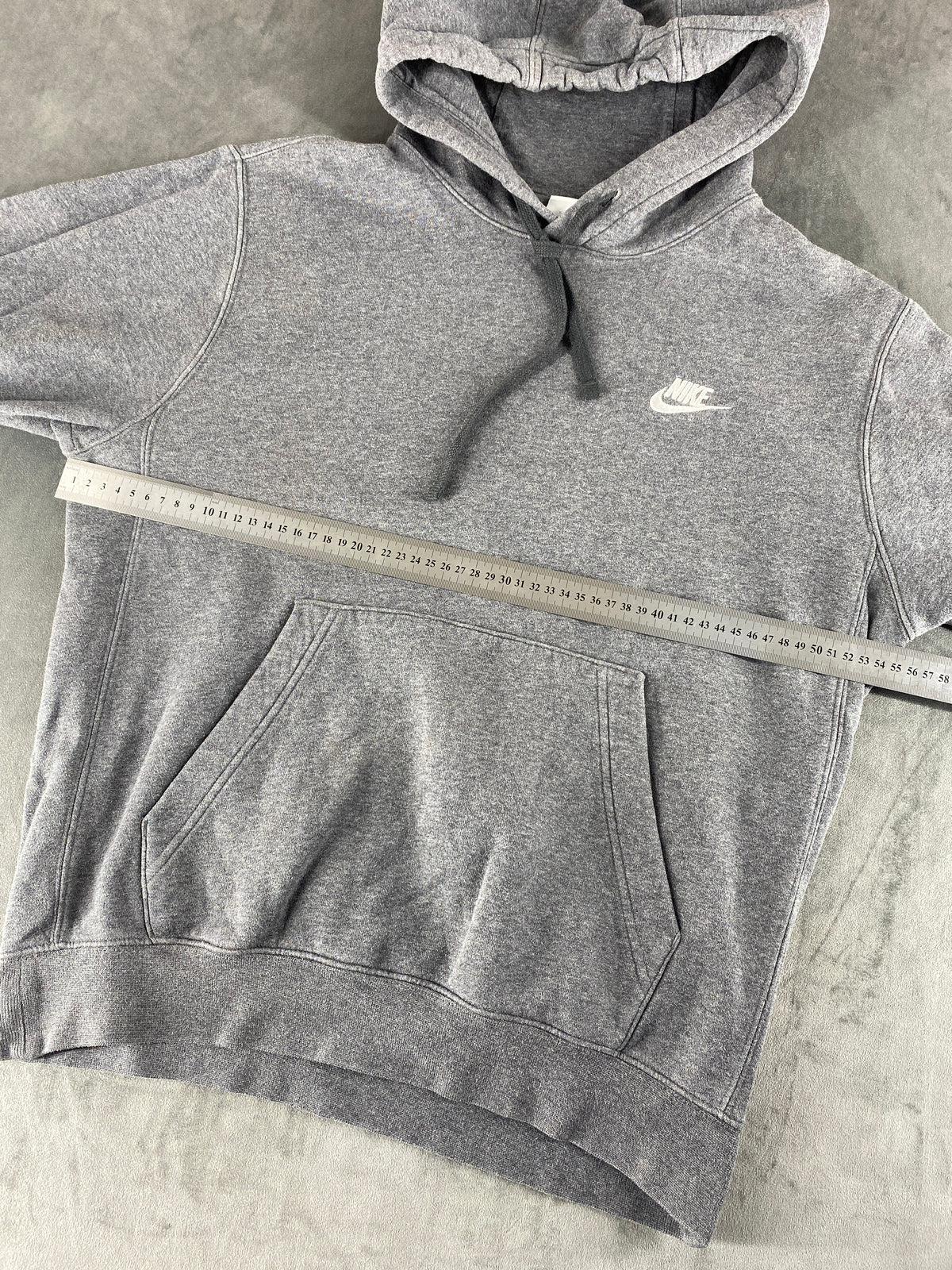 Felpa con cappuccio Nike Club grigia vintage – Uomo Taglia L