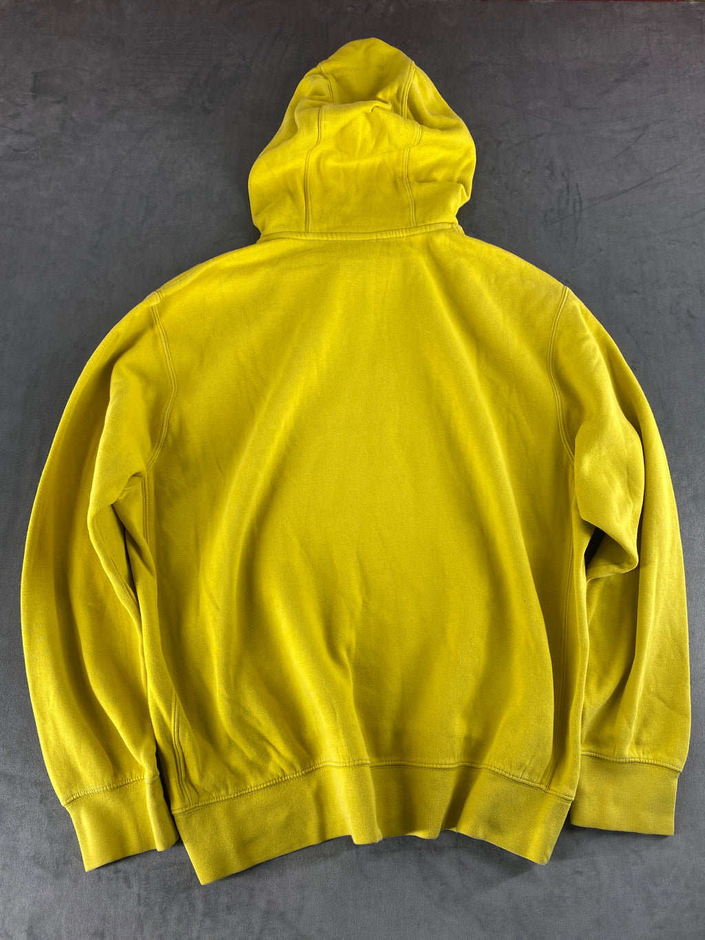 Felpa con cappuccio Nike Club gialla vintage – Uomo Taglia L