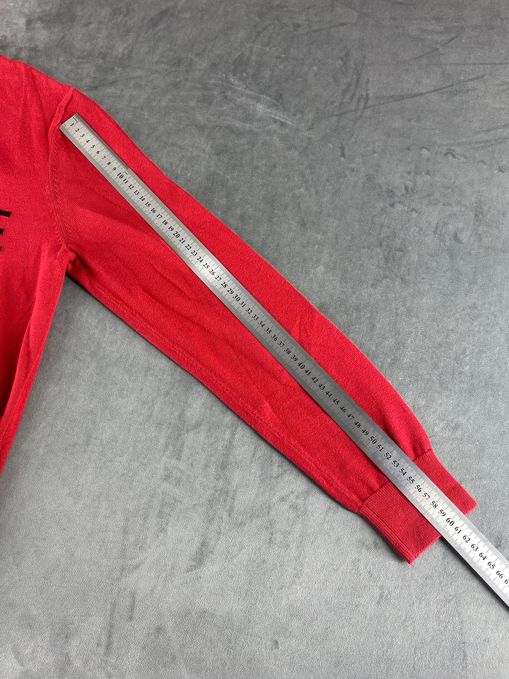 Maglione girocollo Armani Exchange rosso logo vintage – Uomo Taglia M
