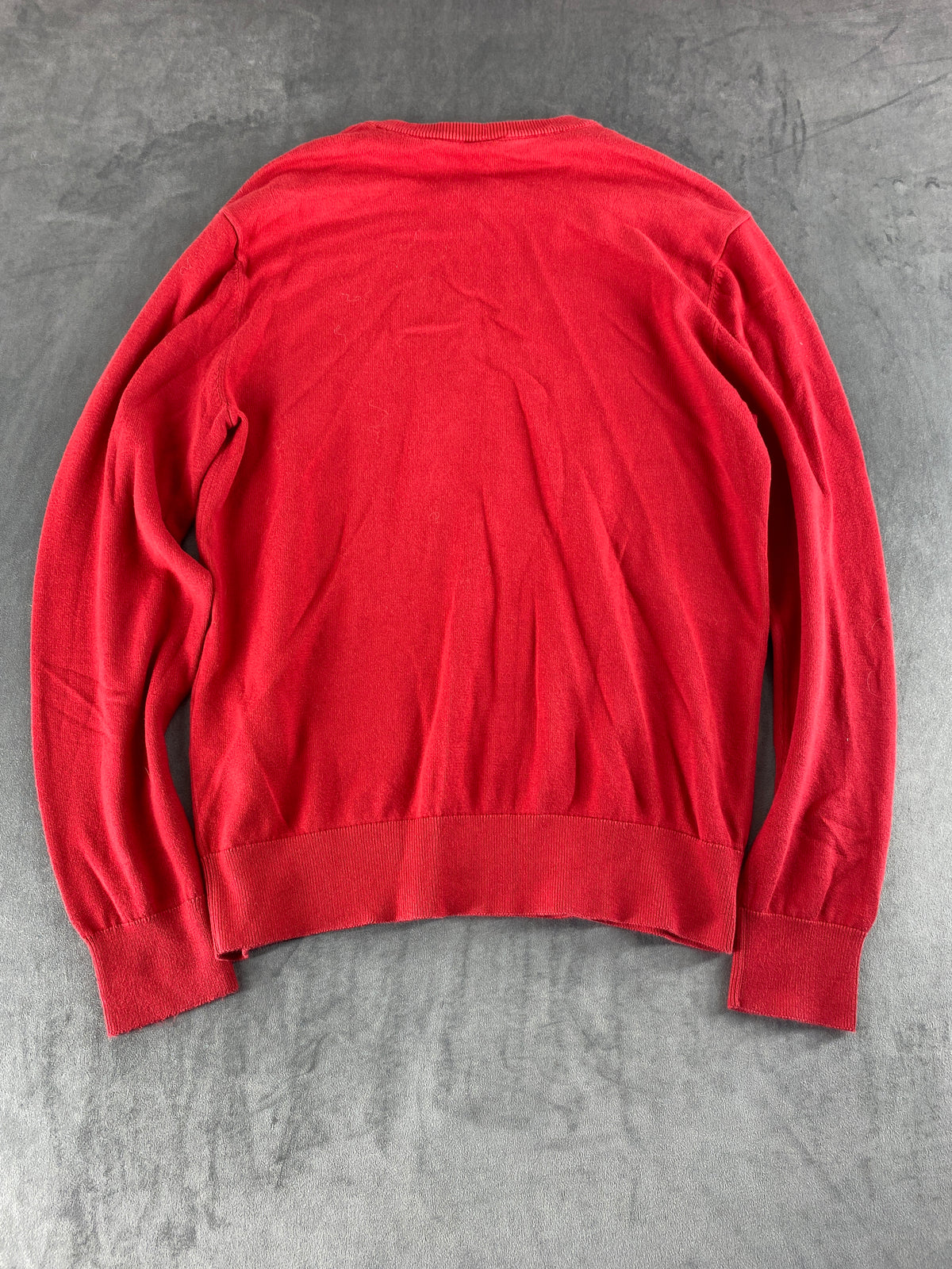 Maglione girocollo Armani Exchange rosso logo vintage – Uomo Taglia M