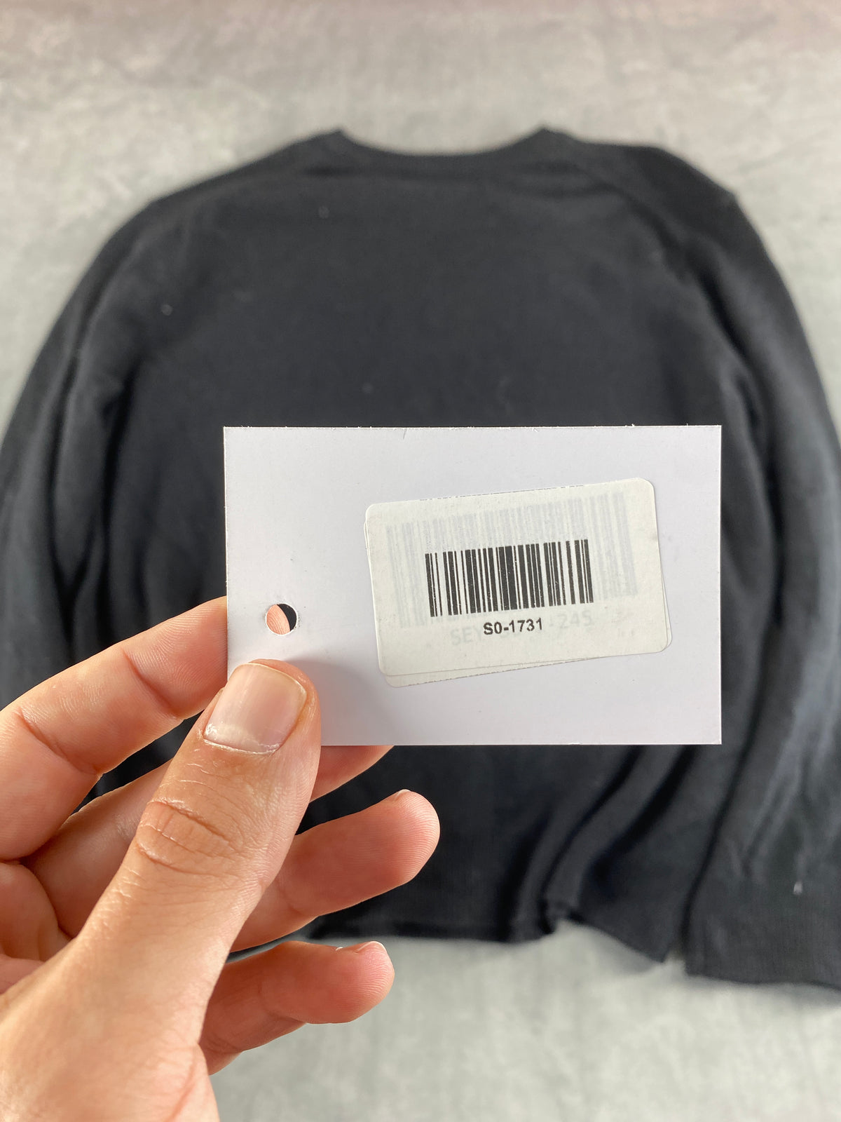 Maglione girocollo Trussardi nero in lana vintage – Donna Taglia L