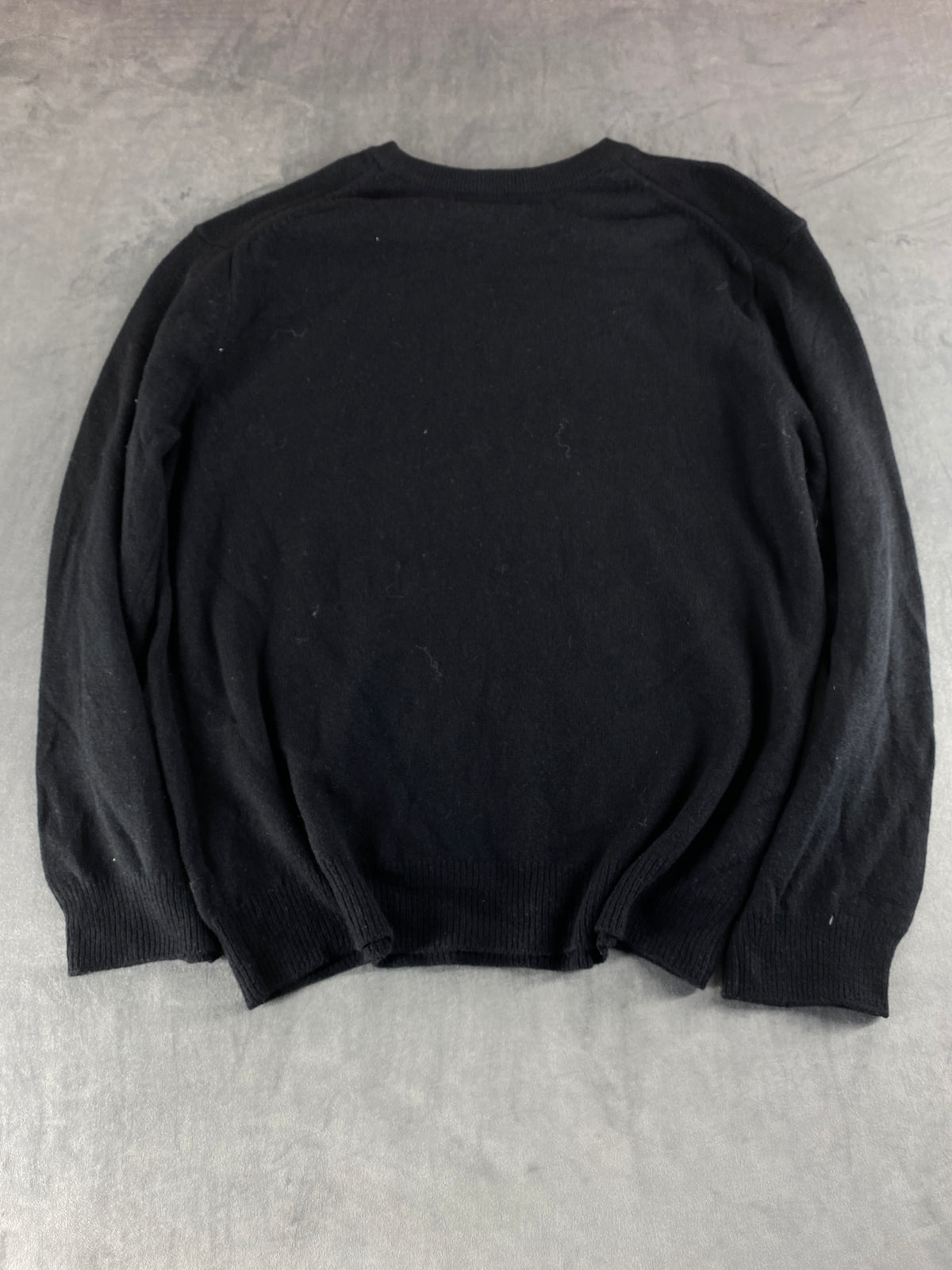 Maglione girocollo Trussardi nero in lana vintage – Donna Taglia L