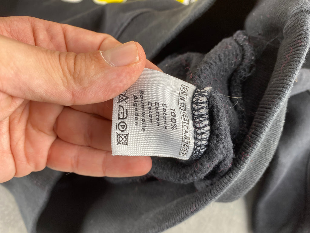 Felpa mezza zip Kappa HC Lugano nera vintage – Uomo Taglia M