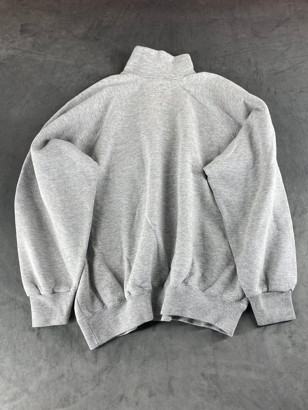 Felpa mezza zip Champion grigia vintage – Donna Taglia L