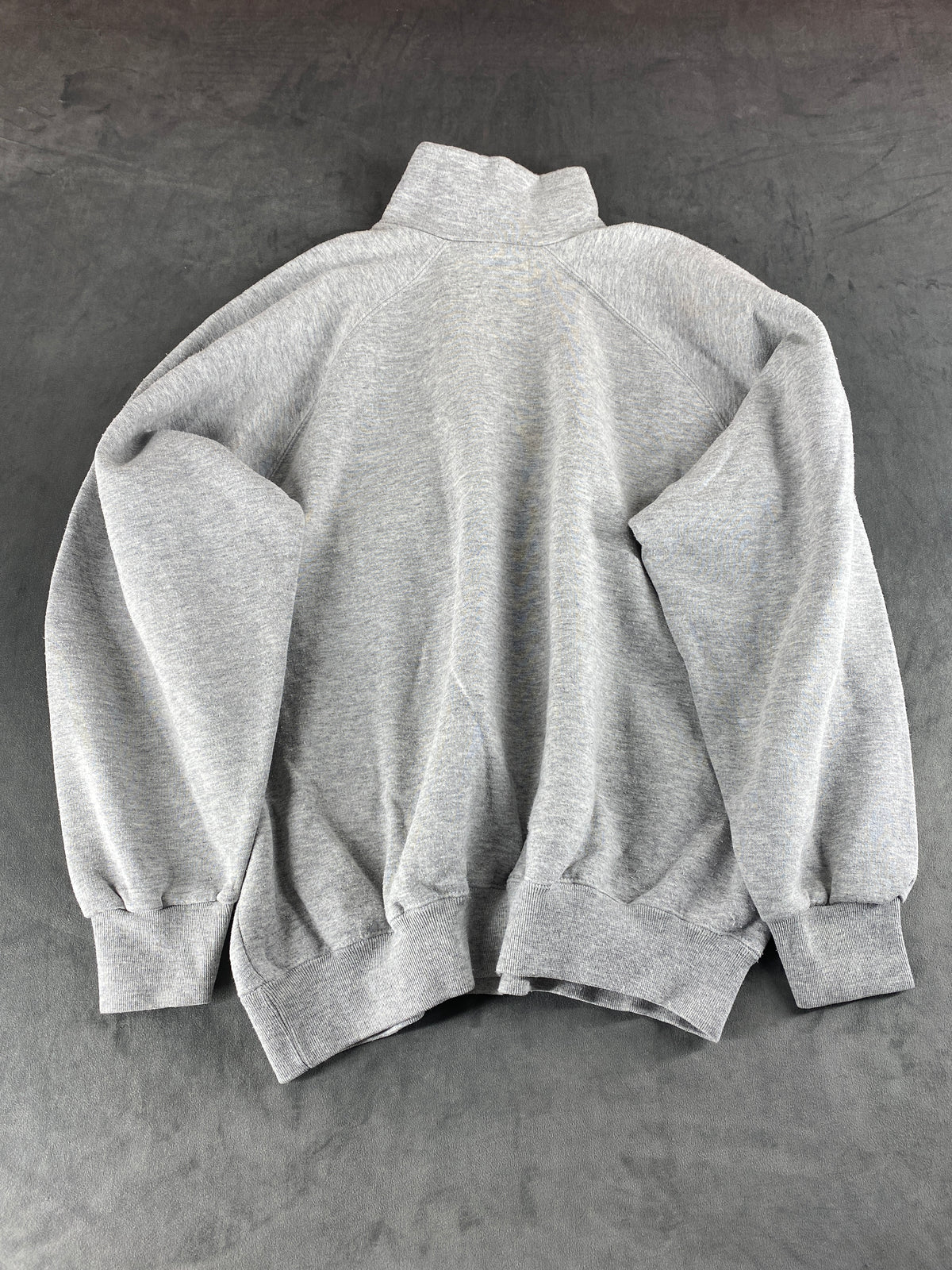 Felpa mezza zip Champion grigia vintage – Donna Taglia L