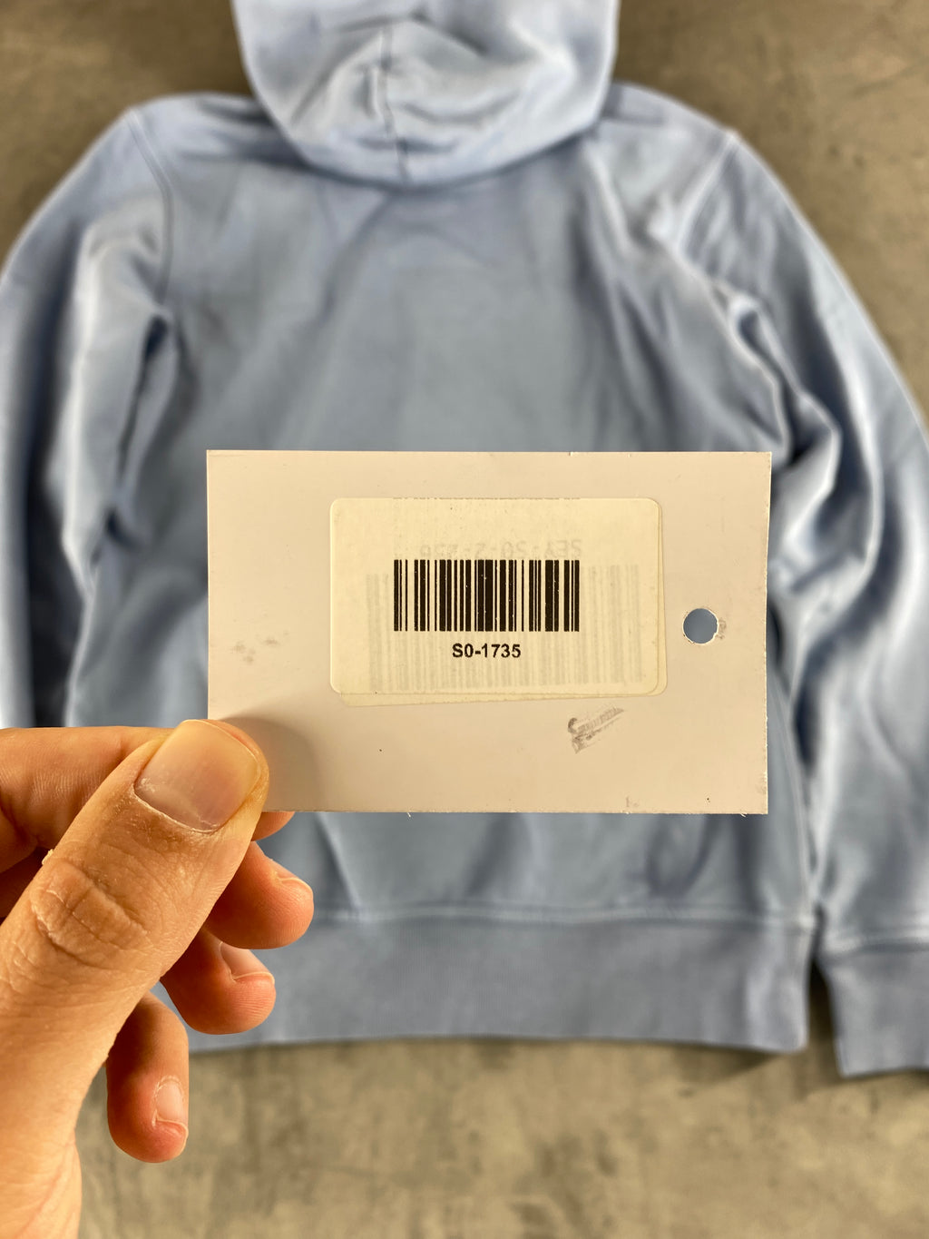 Felpa con cappuccio Champion Reverse Weave azzurra vintage – Uomo Taglia S